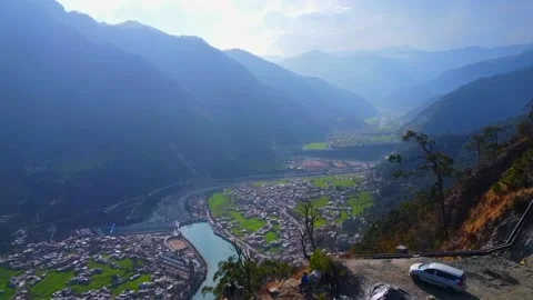 Uttarkashi town india Stock Footage 219615840
