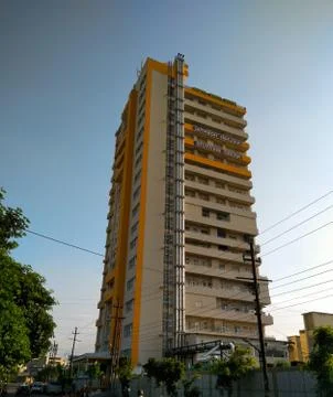 Utter pardesh , india - building , A picture of building in noida 24 august 2020 Fotos de archivo