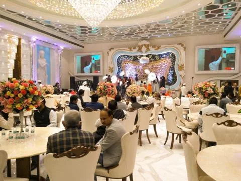 Utter pardesh , india - wedding function , A picture of wedding function in n Foto stock