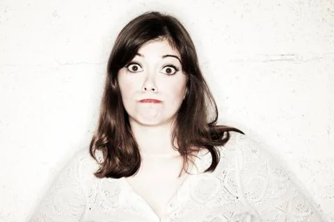 Utter surprise Stock Photos