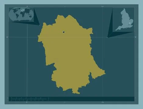 Uttlesford, England - Great Britain. Solid color shape 스톡 일러스트