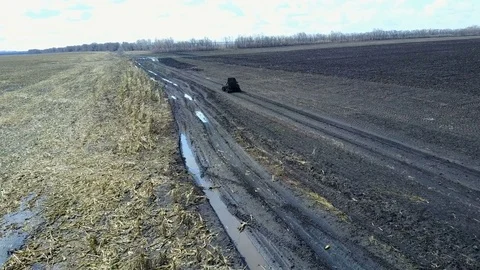 Utv car racing in mud Stock Footage 75217685