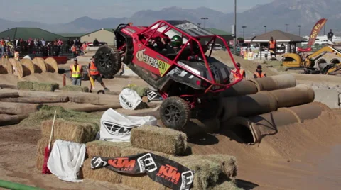 UTV Jump HD6260 Stock Footage 33822899