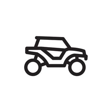 Utv or sxs line icon Stock Illustration