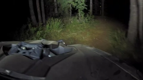 UTV Side by Side Night Ride Stock Footage 133746847