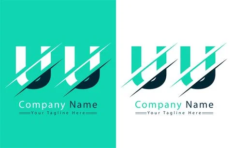 UU Letter Logo Vector Design Template Elements Stock Illustration