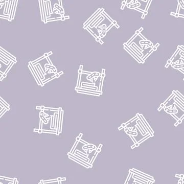 Uv flash fused printer line vector seamless pattern Stock Illustration