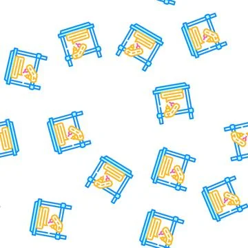 Uv flash fused printer vector seamless pattern Stock Illustration