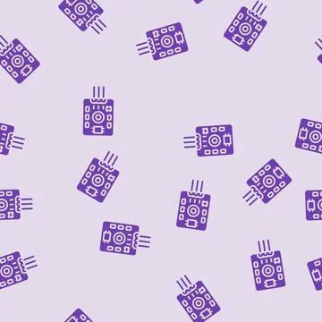 Uv light sensor module glyph seamless pattern イラスト素材
