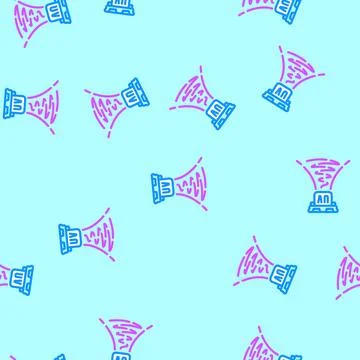 Uv light sensor module vector seamless pattern Stock Illustration