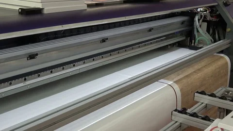 UV printer close up Stock Footage 83372172