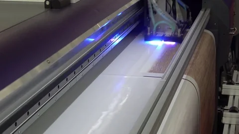 UV printer head Stock Footage 83413813