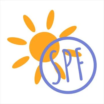 UV protect icon. Using spf for protection from sunshine. Vector sign for sunscre Stock Illustration