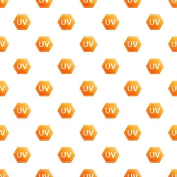 Uv protection hexagon pattern for sun safety Stock Illustration
