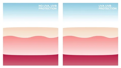 Uv protection , ultraviolet animation Stock Footage 79844795