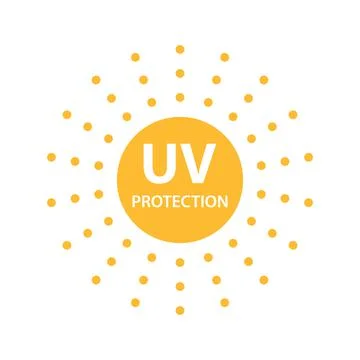 UV radiation icon vector solar ultraviolet light symbol for graphic design, l Stock-Illustration