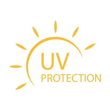 UV radiation icon vector solar ultraviolet light symbol for graphic design, l 스톡 일러스트