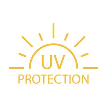 UV radiation icon vector solar ultraviolet light symbol for graphic design, l Illustrazione stock
