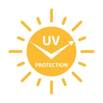 UV radiation icon vector solar ultraviolet light symbol for graphic design, l Stock Illustration