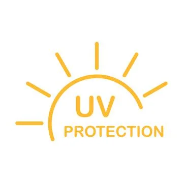 UV radiation icon vector solar ultraviolet light symbol for graphic design, l Stock-Illustration