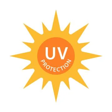 UV radiation icon vector solar ultraviolet light symbol for graphic design,.. Illustrazione stock