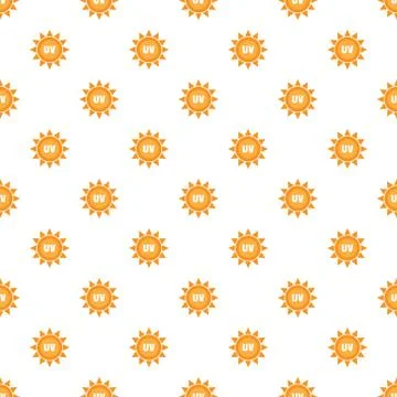 Uv sun pattern seamless vector Stock Illustration