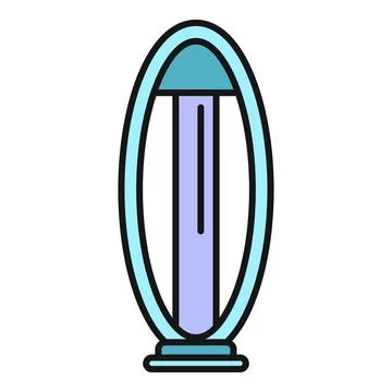 Uv ultraviolet germicidal lamp for sterilization and disinfection Ilustração Stock