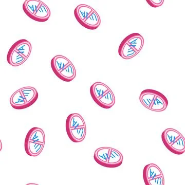 Uva crossed out mark isometric icon seamless pattern Stockillustratie