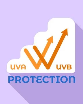 Uva protection logo, flat style イラスト素材
