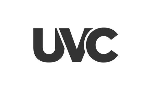 UVC logo design template with strong and modern bold text. Initial based ve.. Stock Illustration