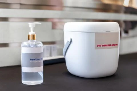 UVC Sterilizer machine to disinfect Coronavirus (COVID-19) prevention air ozo Stock Photos