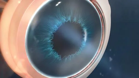 Uveitis is the inflammation of part or all of the uvea in the eye. It is an i Stock Illustration