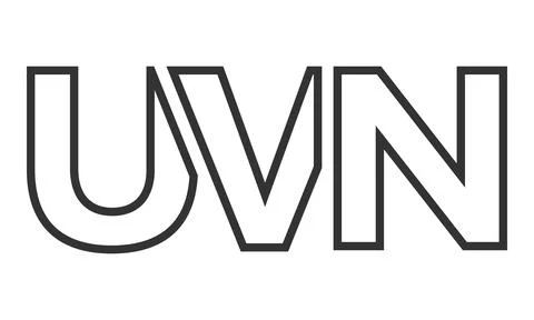 UVN logo design template with strong and modern bold text. Initial based ve.. Stock Illustration