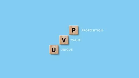 UVP, Unique Value Proposition symbol. Business and Unique Value Proposition.. Stock Photos