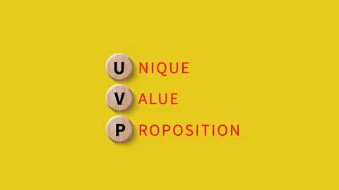 UVP, Unique Value Proposition symbol. Business and Unique Value Proposition.. Stock Photos