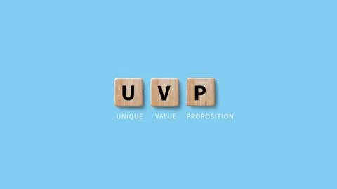 UVP, Unique Value Proposition symbol. Business and Unique Value Proposition.. Stock Photos