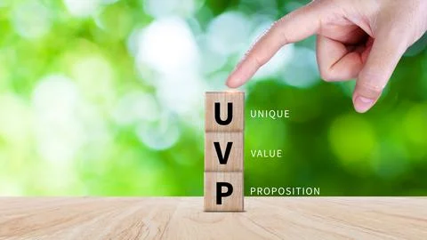 UVP, Unique Value Proposition symbol. Business and Unique Value Proposition.. Stock Photos