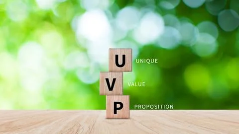 UVP, Unique Value Proposition symbol. Business and Unique Value Proposition.. Stock Photos