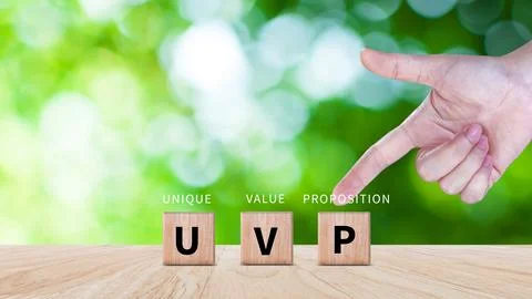 UVP, Unique Value Proposition symbol. Business and Unique Value Proposition.. Stock Photos