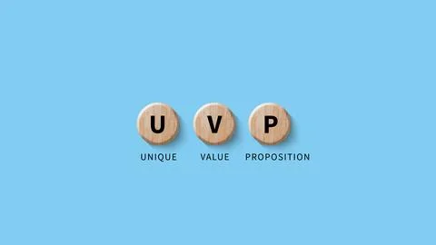 UVP, Unique Value Proposition symbol. Business and Unique Value Proposition.. Stock Photos