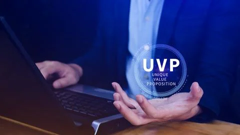 UVP, Unique Value Proposition symbol. Business and Unique Value Proposition.. Stock Photos