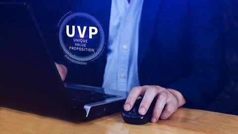UVP, Unique Value Proposition symbol. Business and Unique Value Proposition.. Stock Photos