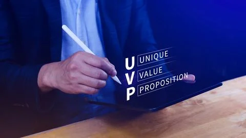 UVP, Unique Value Proposition symbol. Business and Unique Value Proposition.. Stock Photos