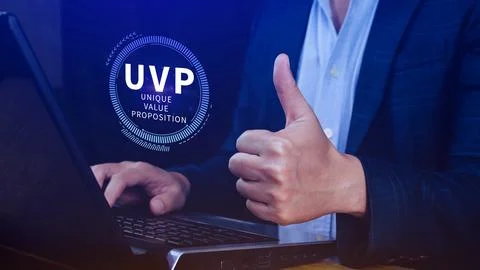 UVP, Unique Value Proposition symbol. Business and Unique Value Proposition.. Stock Photos