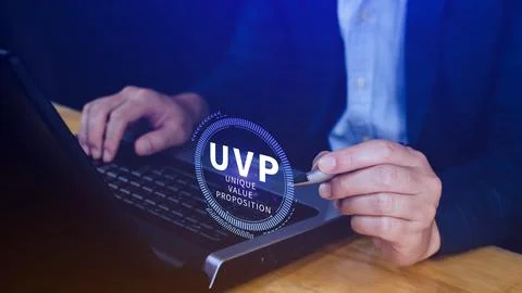 UVP, Unique Value Proposition symbol. Business and Unique Value Proposition.. Stock Photos