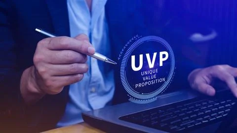 UVP, Unique Value Proposition symbol. Business and Unique Value Proposition.. Stock Photos