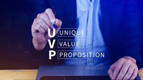 UVP, Unique Value Proposition symbol. Business and Unique Value Proposition.. Stock Photos