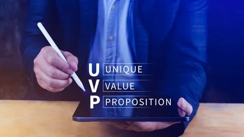 UVP, Unique Value Proposition symbol. Business and Unique Value Proposition.. Stock Photos