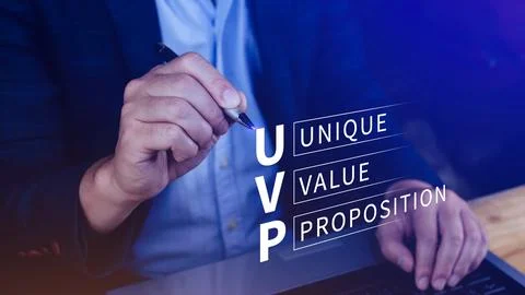 UVP, Unique Value Proposition symbol. Business and Unique Value Proposition.. Stock Photos