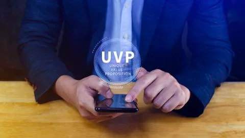 UVP, Unique Value Proposition symbol. Business and Unique Value Proposition.. Stock Photos